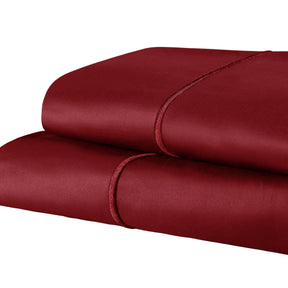1500 Thread Count Ultra Soft Cotton Marrow Stitch Solid Pillowcase Set