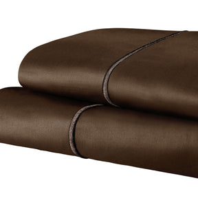 1500 Thread Count Ultra Soft Cotton Marrow Stitch Solid Pillowcase Set