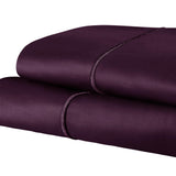 1500 Thread Count Ultra Soft Cotton Marrow Stitch Solid Pillowcase Set