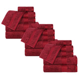 Rayon from Bamboo Cotton Blend Luxury Assorted 18 Piece Towel Set