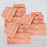 Rayon from Bamboo Cotton Blend Luxury Assorted 18 Piece Towel Set