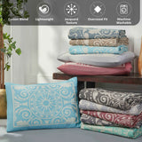 Lightweight Cotton Blend Oversized King Bedspread Sets Adalie Medallion Jacquard