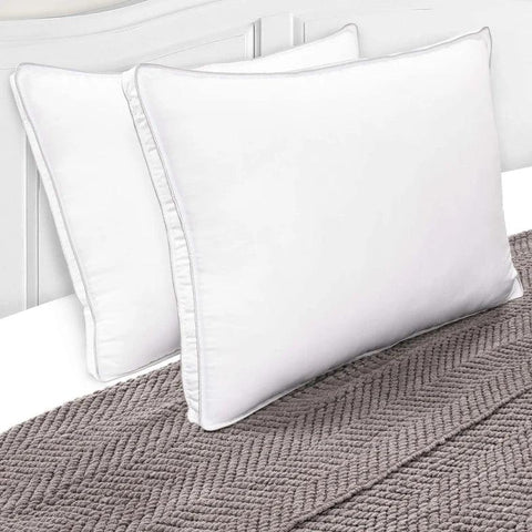 Superior Down Alternative Pillows Gusset Solid Pillow Set of 2 Or 4