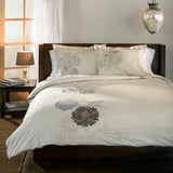 100% Cotton Classic Floral Embroidered Duvet Cover Set