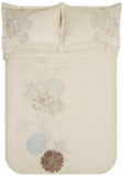 100% Cotton Classic Floral Embroidered Duvet Cover Set