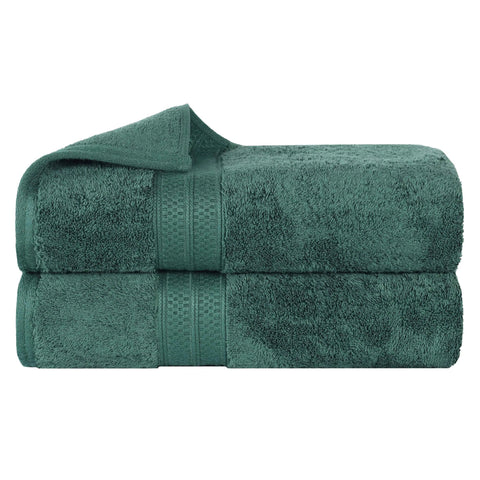 Rayon from Bamboo Cotton Blend Bath Towel Set of 2