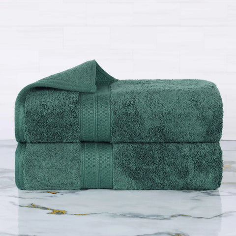 Rayon from Bamboo Cotton Blend Bath Towel Set of 2