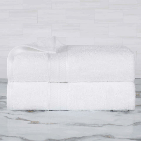 Rayon from Bamboo Cotton Blend Bath Towel Set of 2
