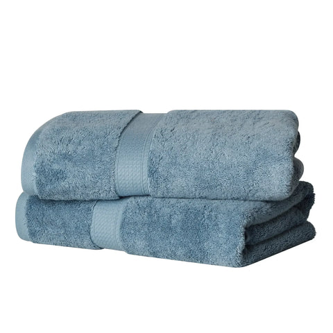 Egyptian Cotton Bath Towels Plush Absorbent Set of 2 Madison