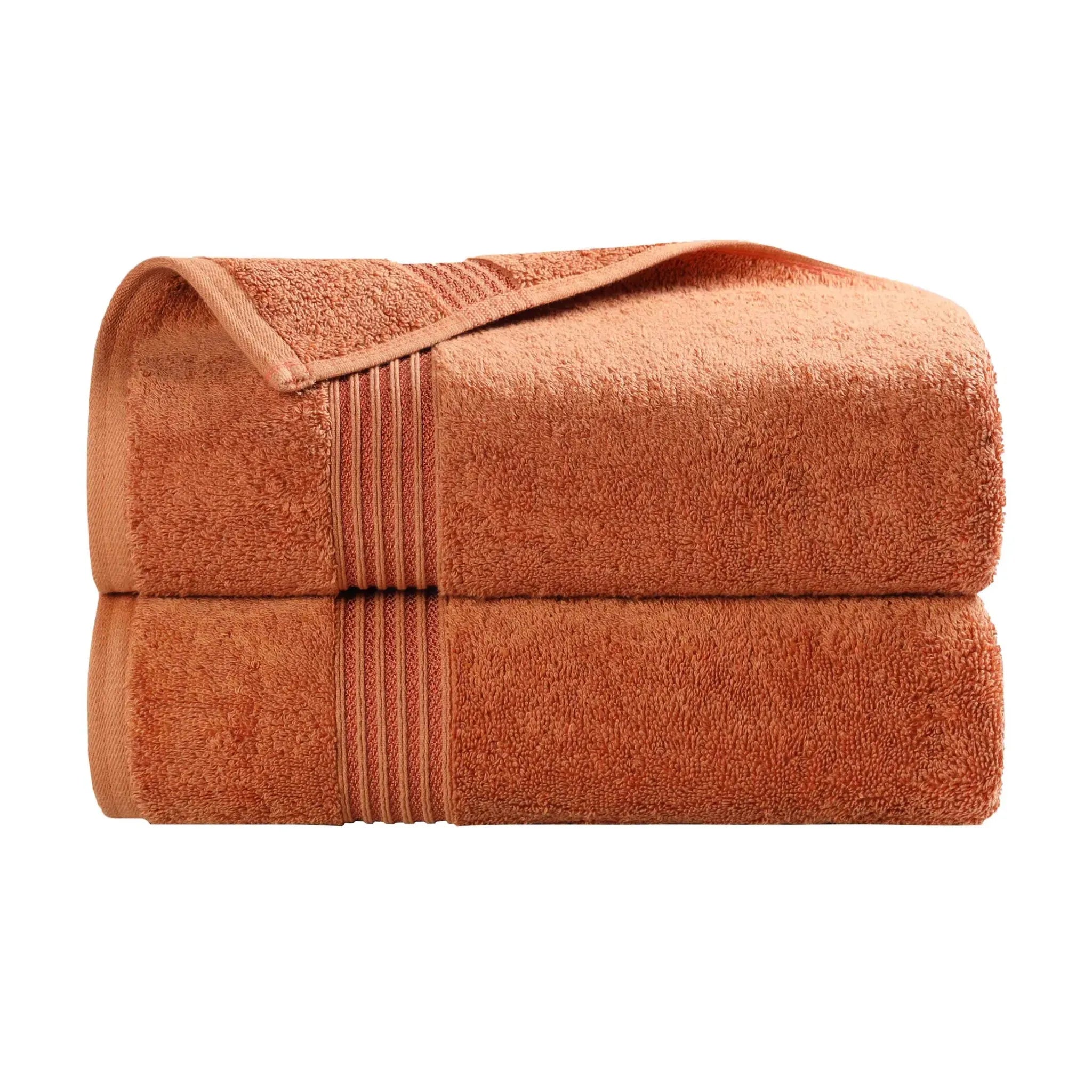 Heritage Egyptian Cotton Plush Thick Absorbent Bath Towel Set of 2