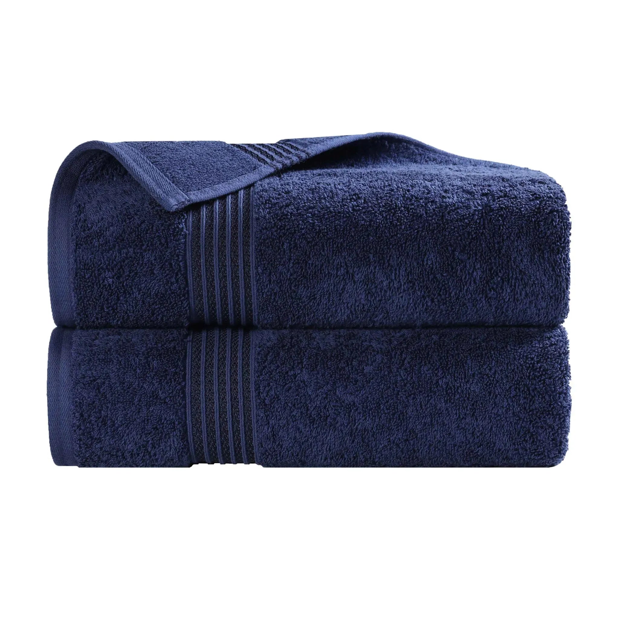 Heritage Egyptian Cotton Plush Thick Absorbent Bath Towel Set of 2