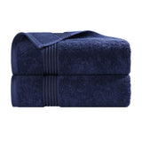 Heritage Egyptian Cotton Plush Thick Absorbent Bath Towel Set of 2