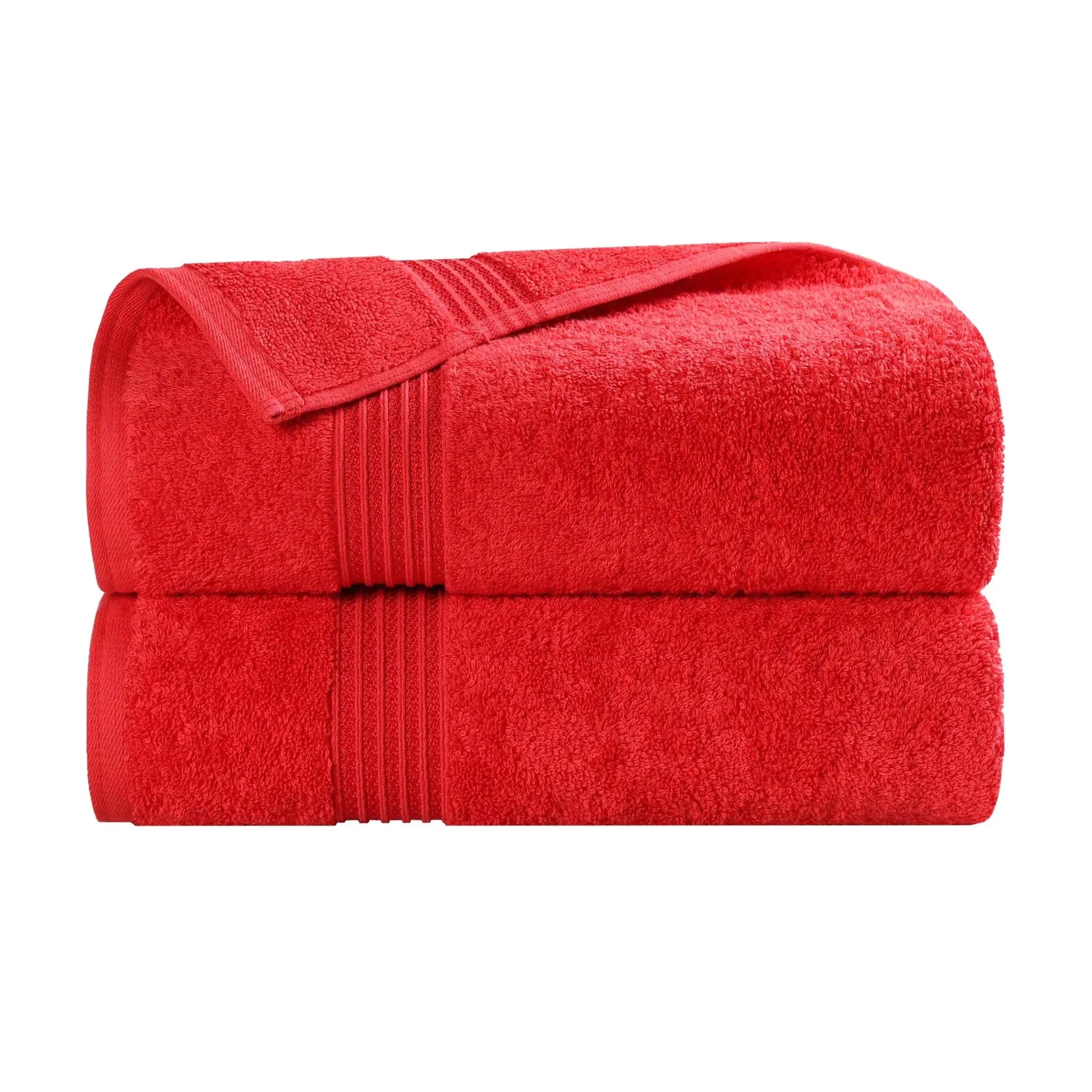Heritage Egyptian Cotton Plush Thick Absorbent Bath Towel Set of 2