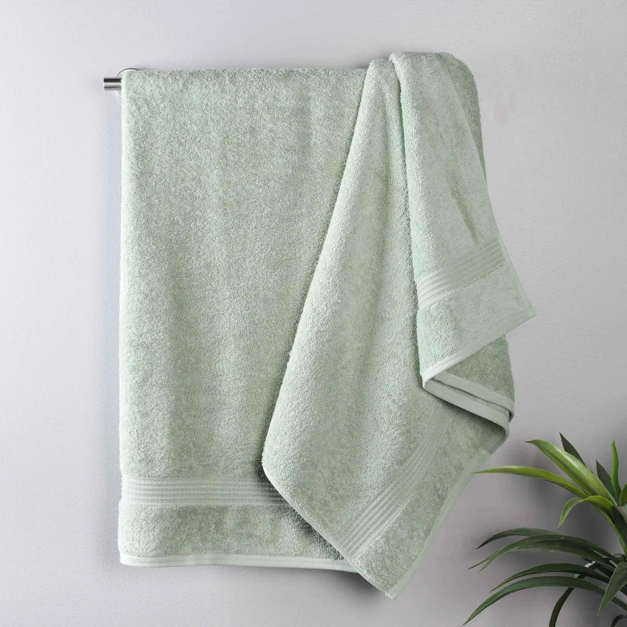 Heritage Egyptian Cotton Plush Thick Absorbent Bath Towel Set of 2