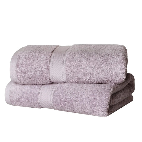 Egyptian Cotton Bath Towels Plush Absorbent Set of 2 Madison
