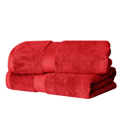 Egyptian Cotton Bath Towels Plush Absorbent Set of 2 Madison