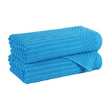 Cotton Rib Textured Ultra-Absorbent Bath Towel Set of 2