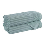 Cotton Rib Textured Ultra-Absorbent Bath Towel Set of 2
