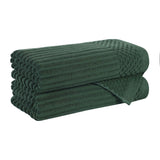 Cotton Rib Textured Ultra-Absorbent Bath Towel Set of 2
