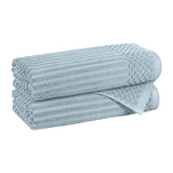 Cotton Rib Textured Ultra-Absorbent Bath Towel Set of 2