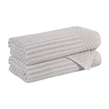 Cotton Rib Textured Ultra-Absorbent Bath Towel Set of 2
