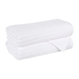 Cotton Rib Textured Ultra-Absorbent Bath Towel Set of 2