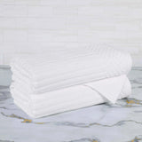 Cotton Rib Textured Ultra-Absorbent Bath Towel Set of 2