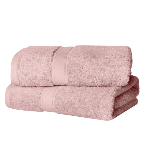 Egyptian Cotton Bath Towels Plush Absorbent Set of 2 Madison