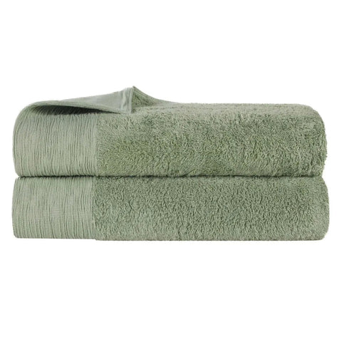 Rayon from Bamboo Eco-Friendly Fluffy Soft Solid Bath Sheet Set of 2