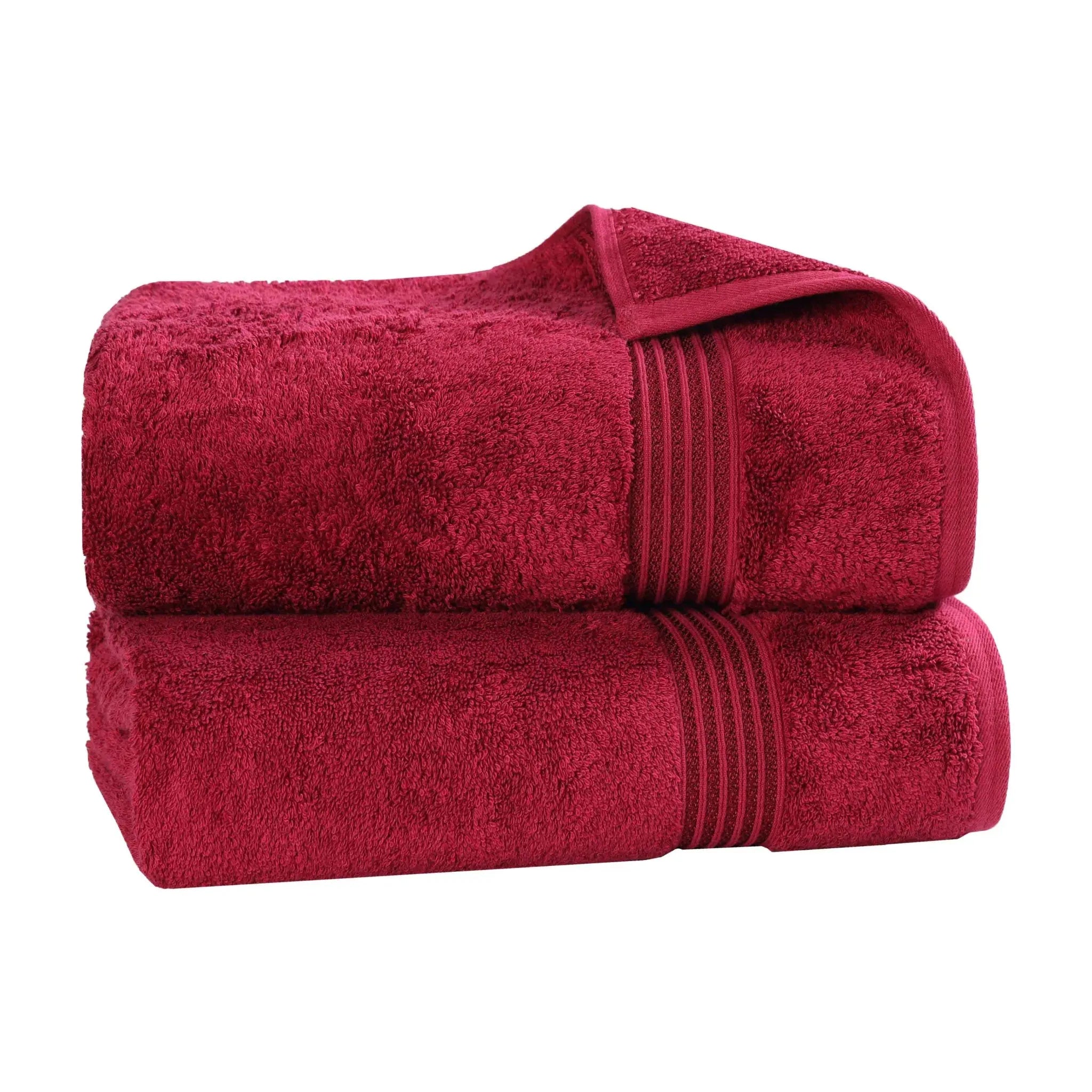 Heritage Egyptian Cotton Plush Thick Absorbent Bath Sheet Set of 2