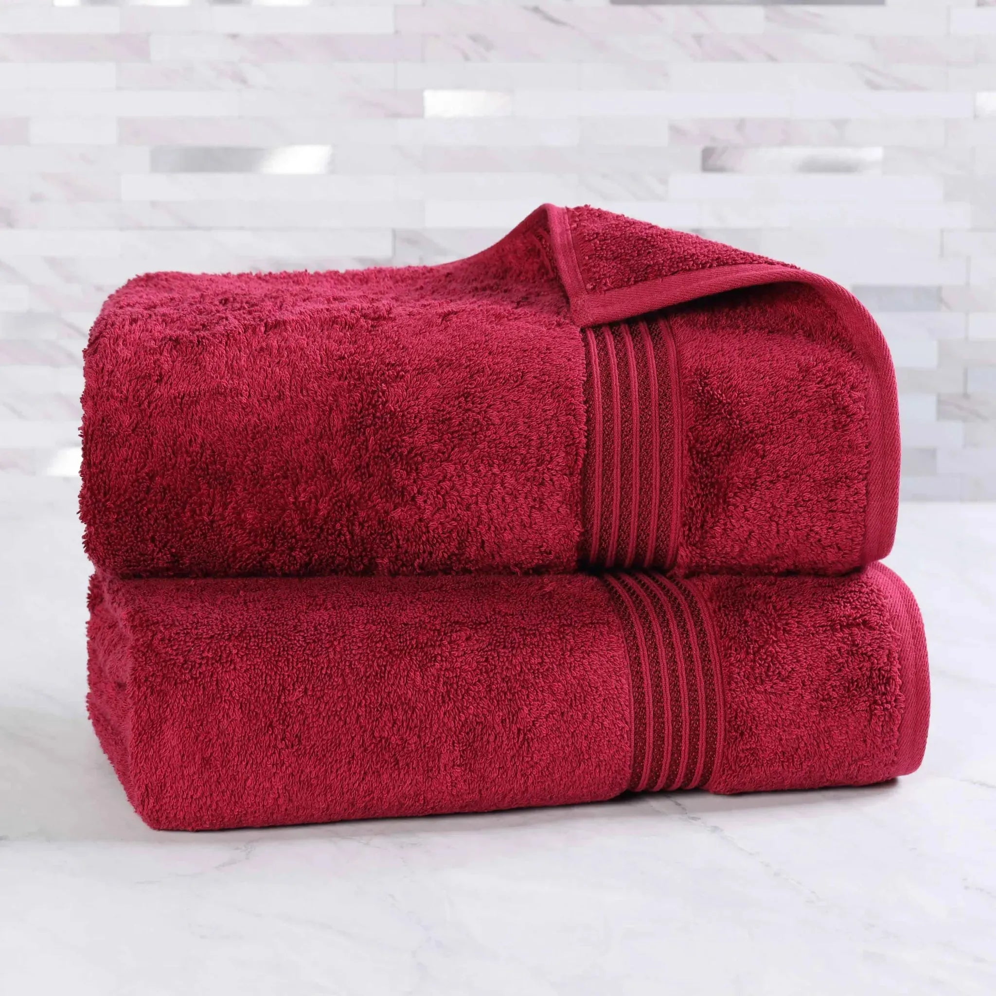 Heritage Egyptian Cotton Plush Thick Absorbent Bath Sheet Set of 2