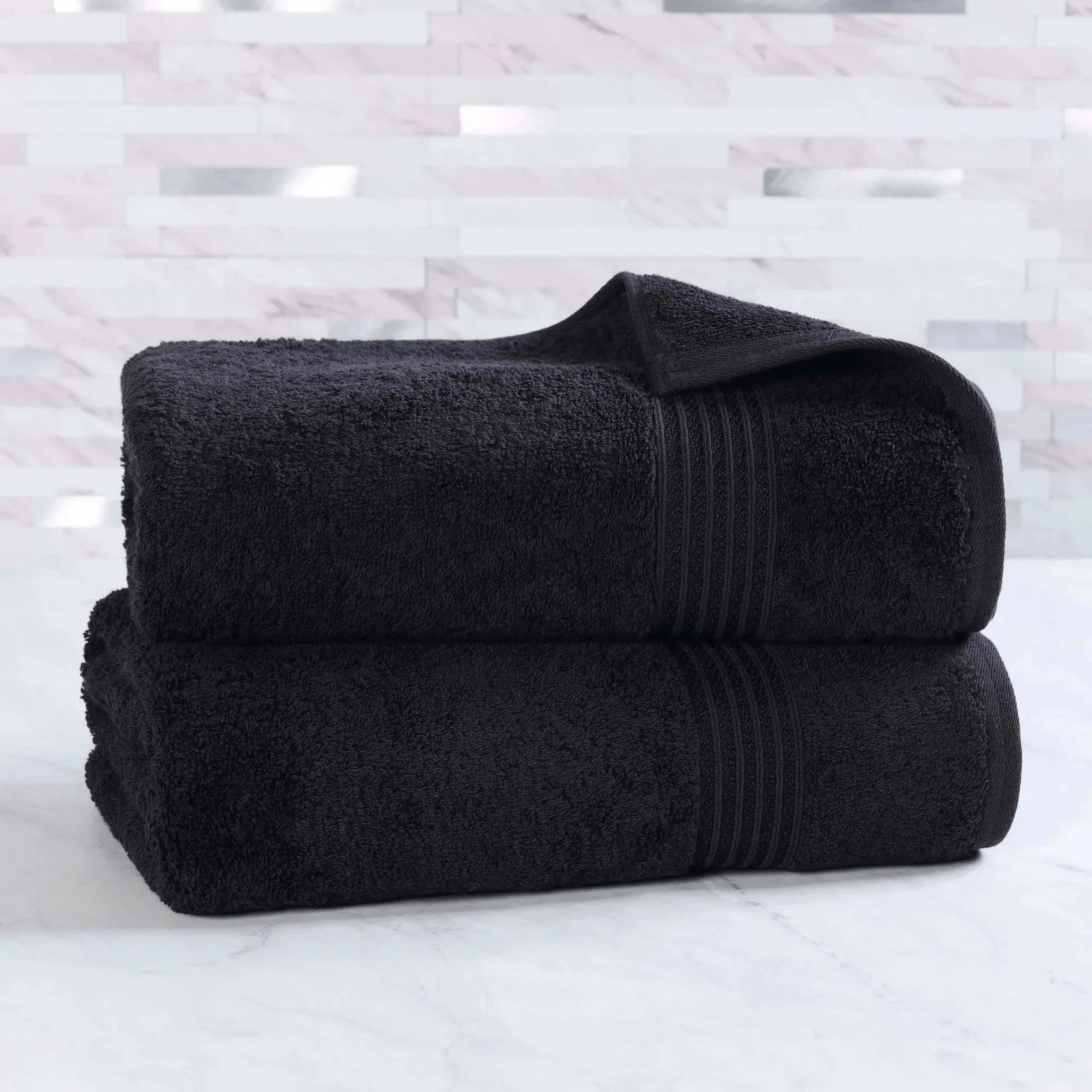 Heritage Egyptian Cotton Plush Thick Absorbent Bath Sheet Set of 2