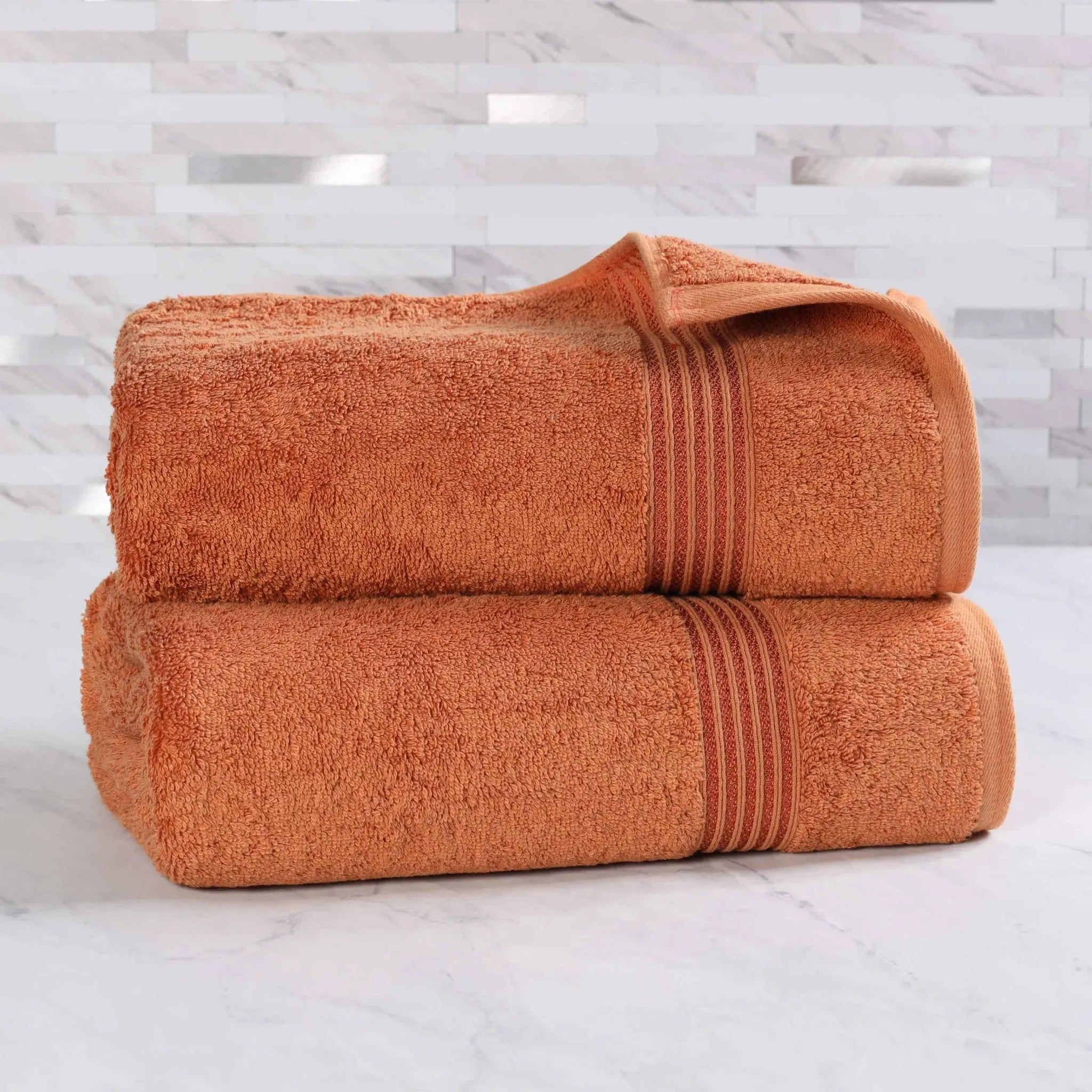 Heritage Egyptian Cotton Plush Thick Absorbent Bath Sheet Set of 2