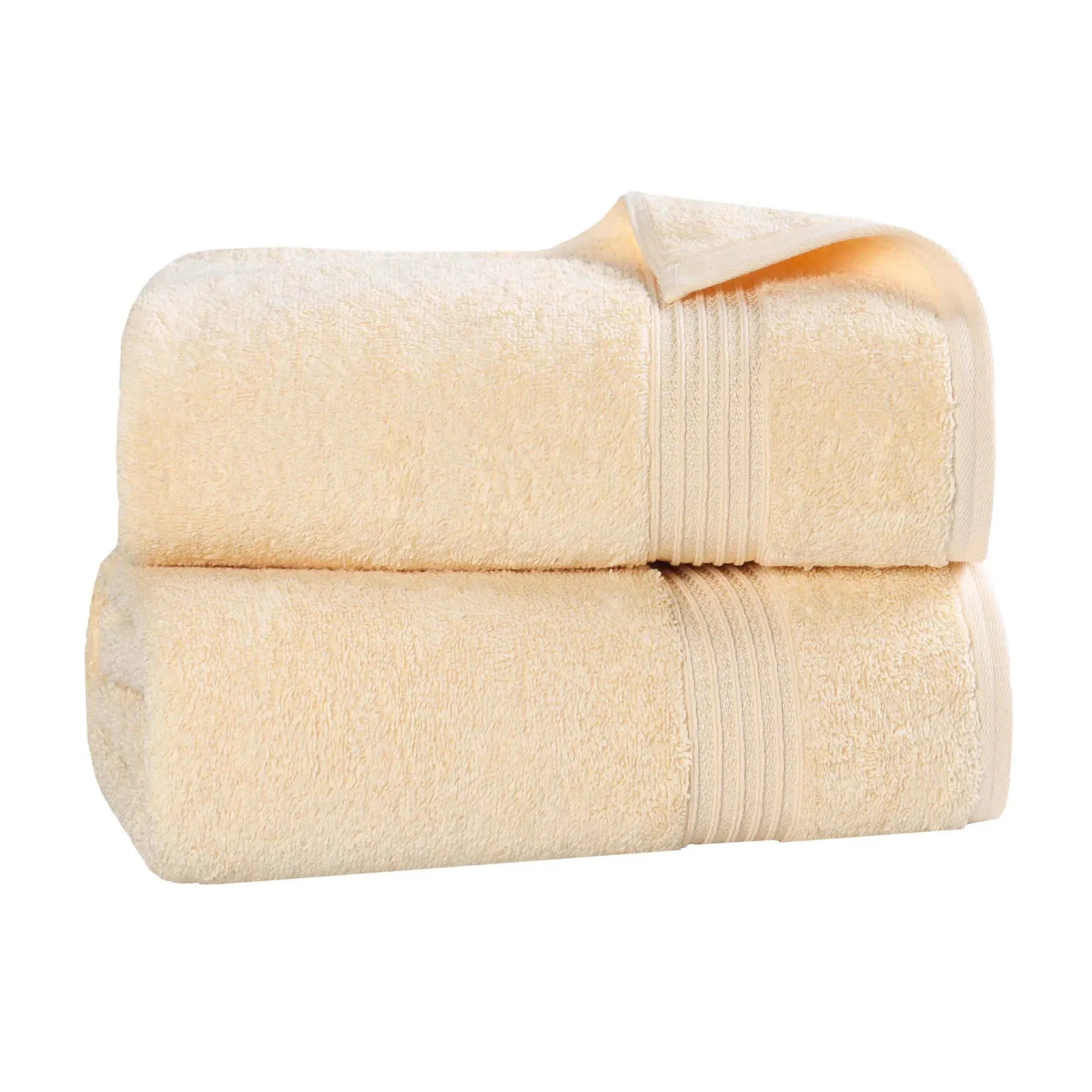 Heritage Egyptian Cotton Plush Thick Absorbent Bath Sheet Set of 2