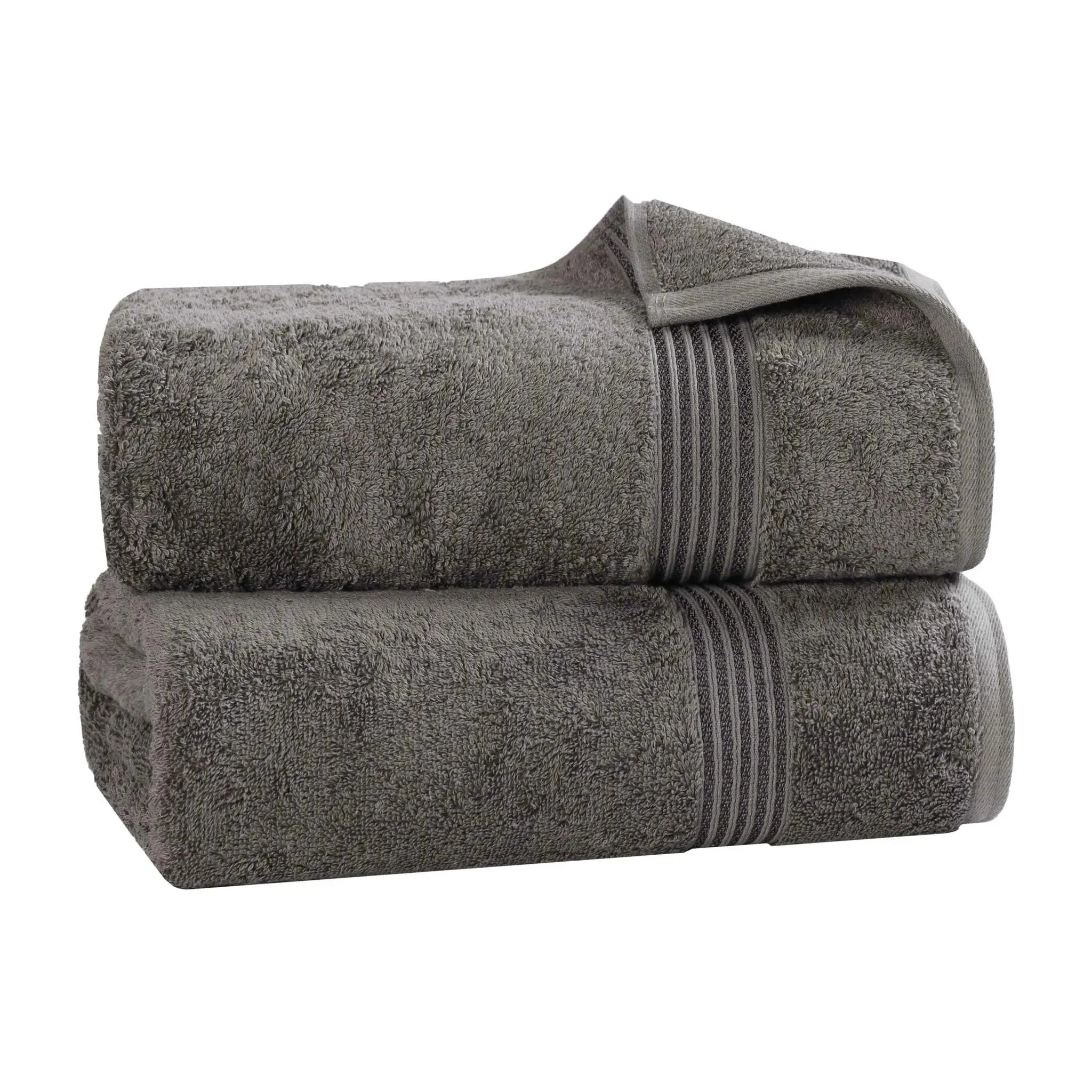 Heritage Egyptian Cotton Plush Thick Absorbent Bath Sheet Set of 2
