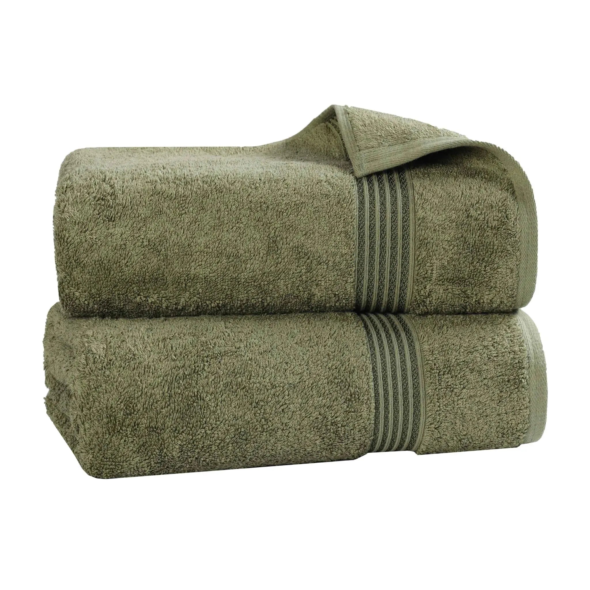 Heritage Egyptian Cotton Plush Thick Absorbent Bath Sheet Set of 2