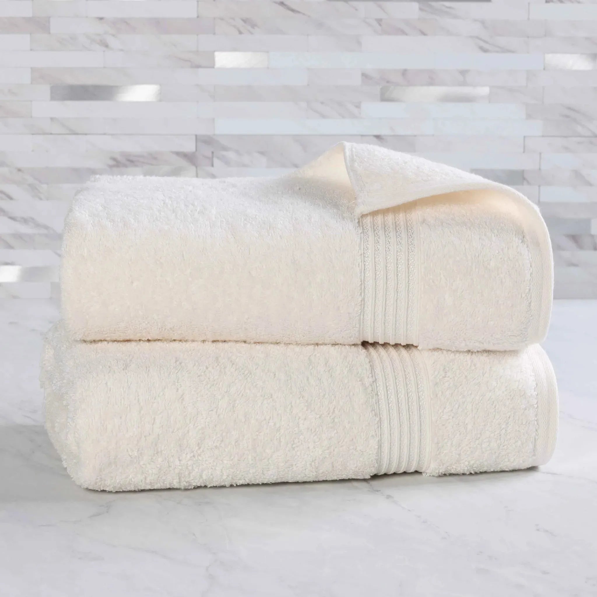 Heritage Egyptian Cotton Plush Thick Absorbent Bath Sheet Set of 2