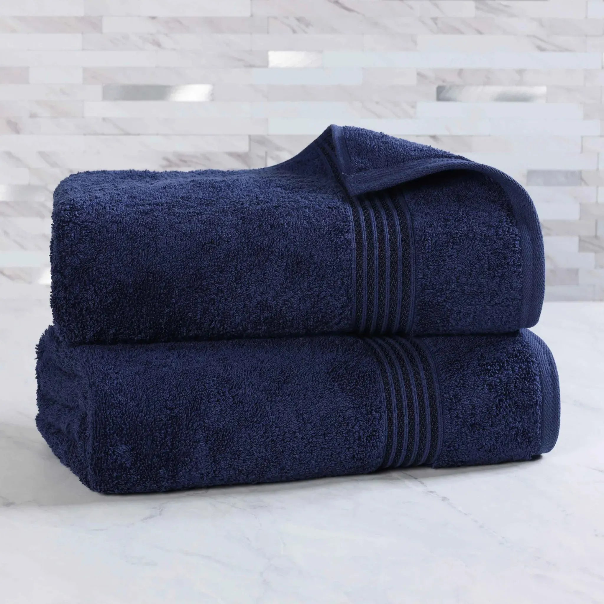 Heritage Egyptian Cotton Plush Thick Absorbent Bath Sheet Set of 2