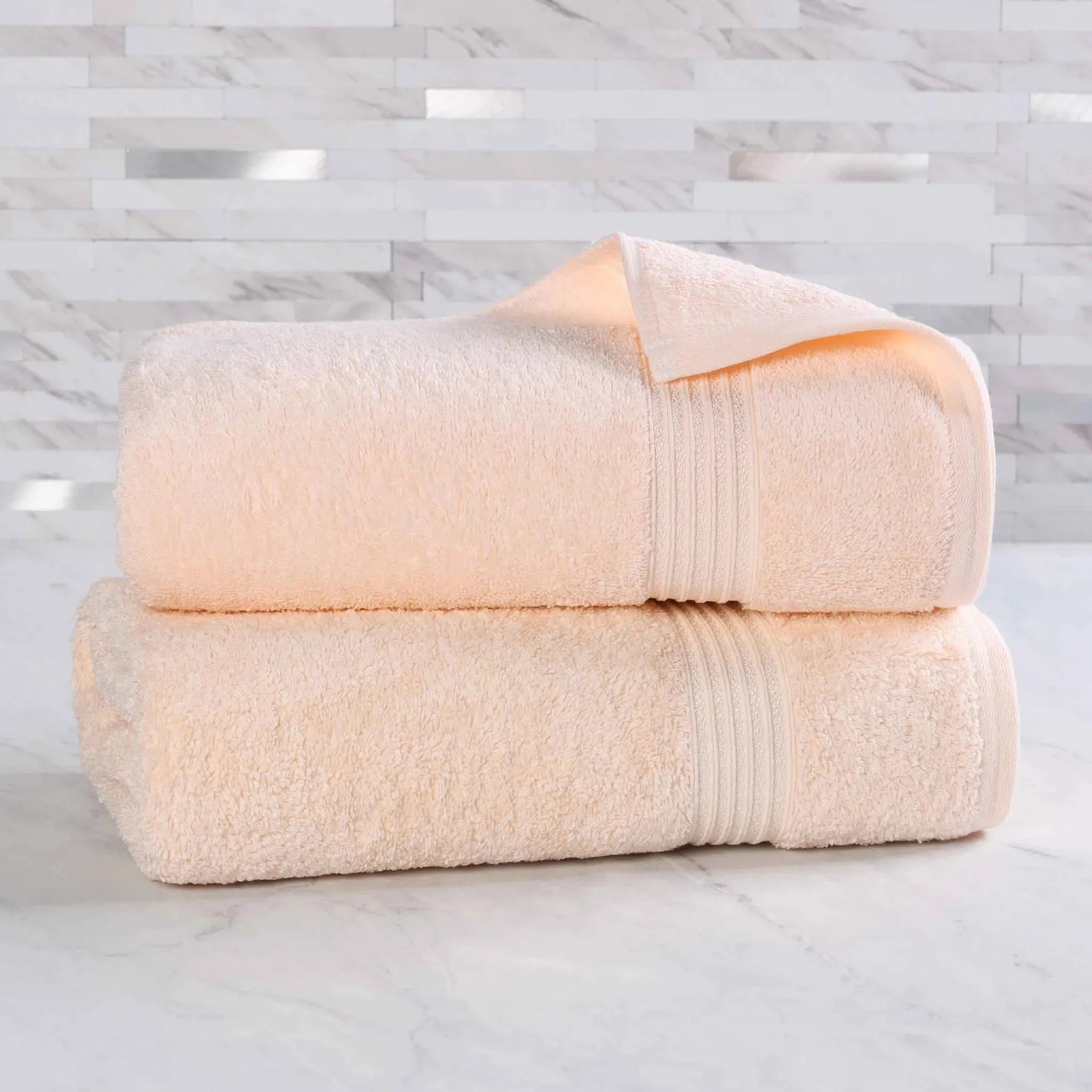 Heritage Egyptian Cotton Plush Thick Absorbent Bath Sheet Set of 2