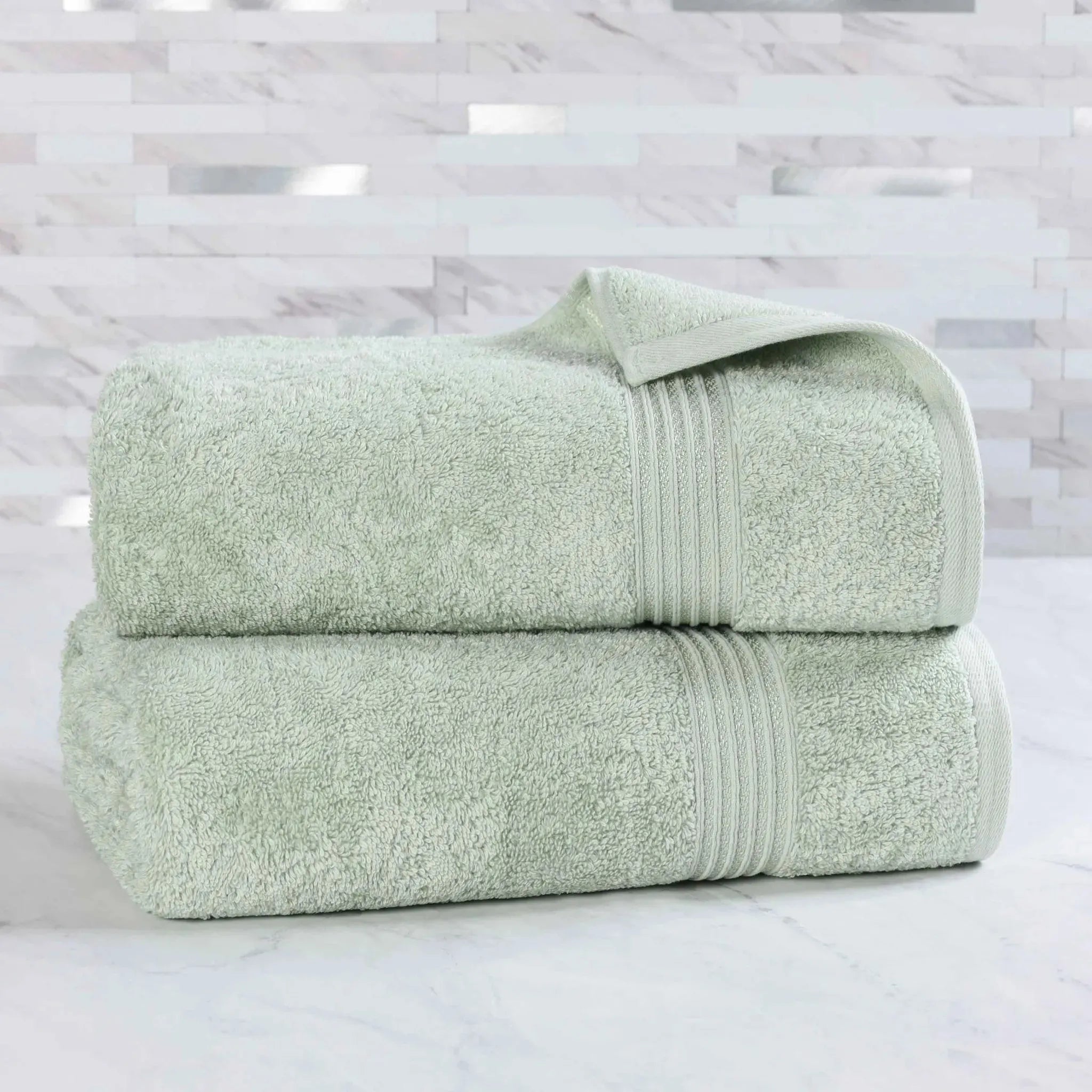 Heritage Egyptian Cotton Plush Thick Absorbent Bath Sheet Set of 2