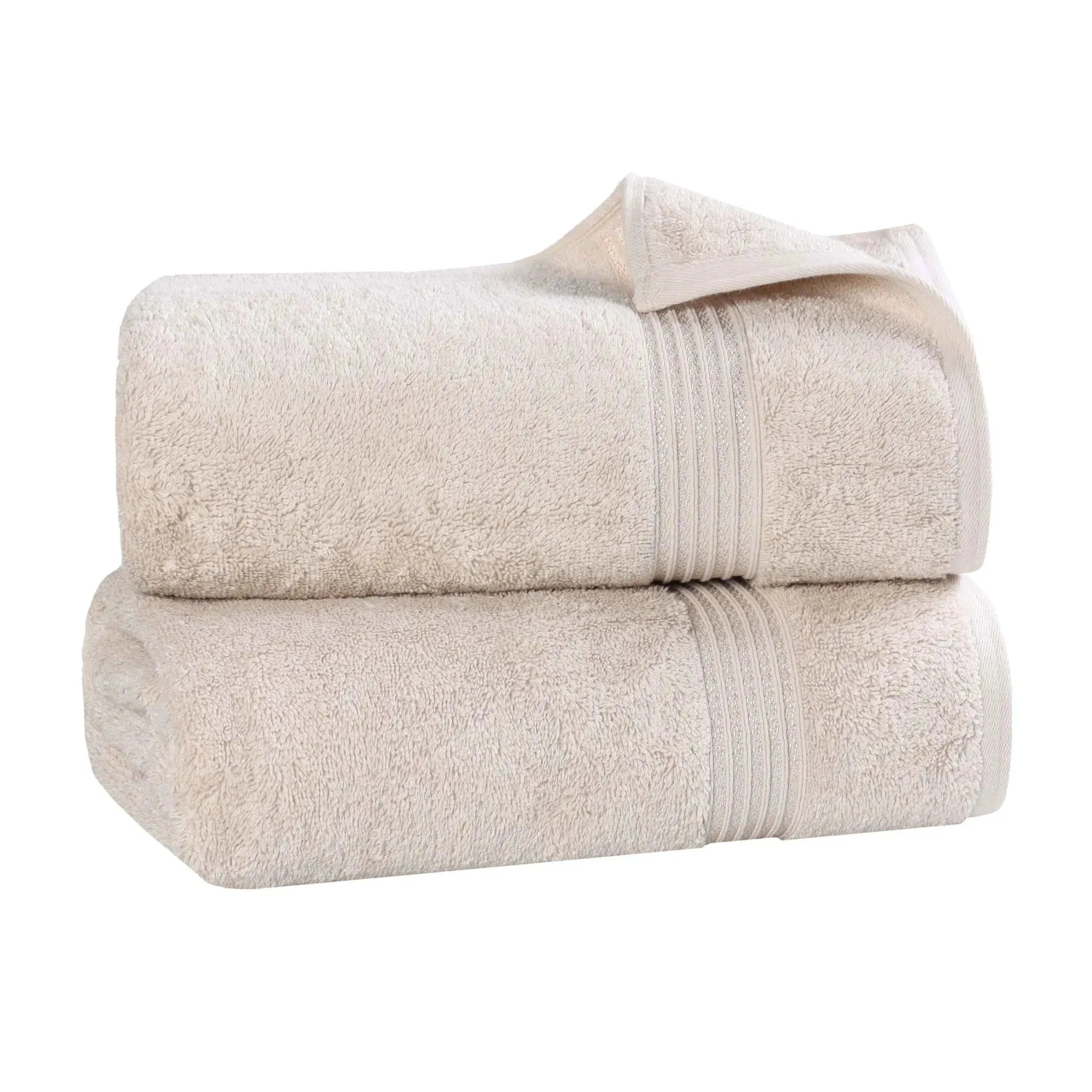 Heritage Egyptian Cotton Plush Thick Absorbent Bath Sheet Set of 2