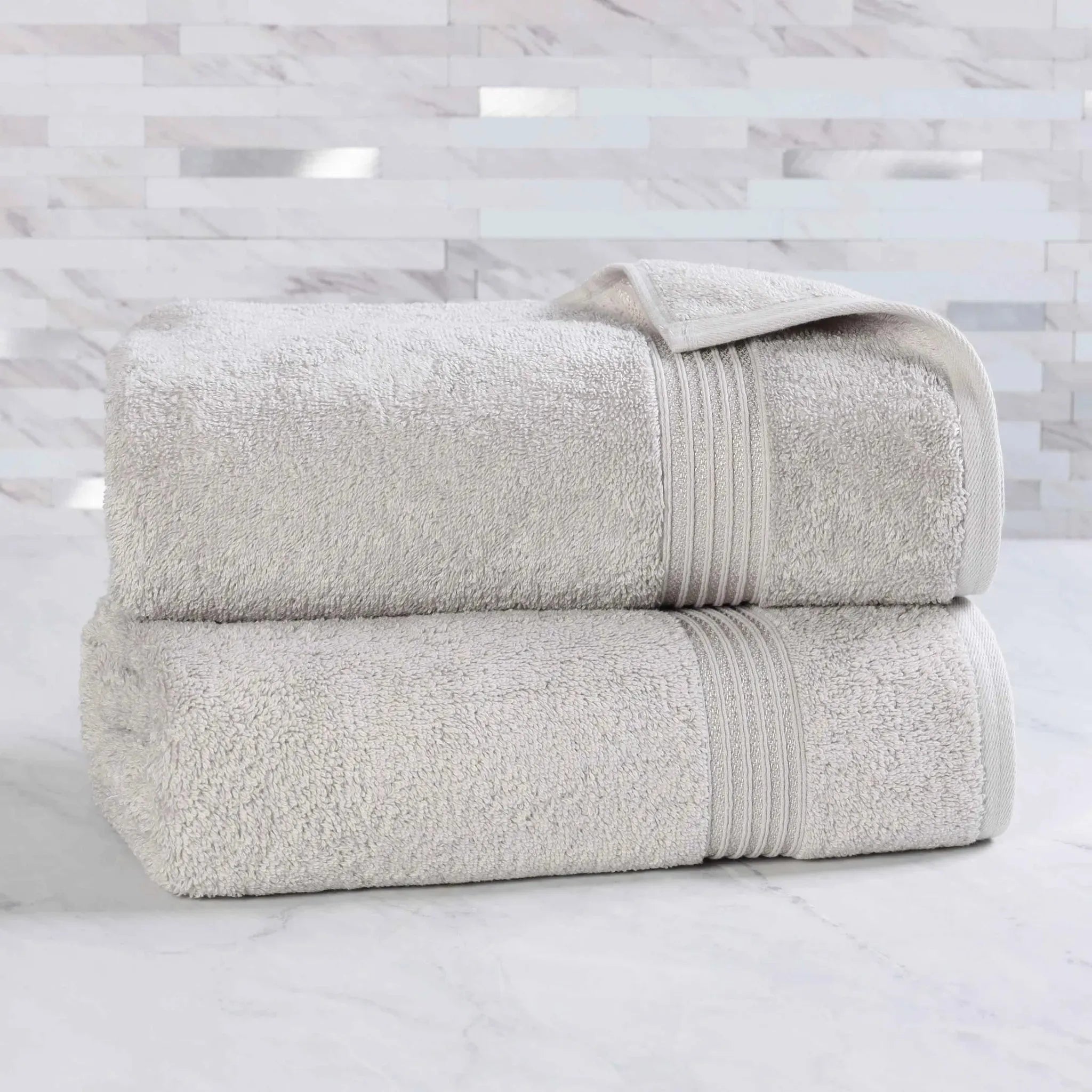 Heritage Egyptian Cotton Plush Thick Absorbent Bath Sheet Set of 2