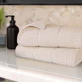 Napa Zero Twist Cotton Solid Waffle Honeycomb Bath Sheet Set of 2