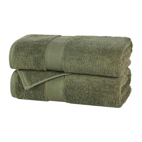 Oregon Organic Cotton Medium Weight Solid Bath Sheet, Set of 2