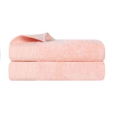 Rayon from Bamboo Eco-Friendly Fluffy Soft Solid Bath Sheet Set of 2