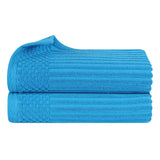 Soho Ribbed Cotton Absorbent 2 Piece Bath Sheet Towel Set