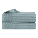 Soho Ribbed Cotton Absorbent 2 Piece Bath Sheet Towel Set