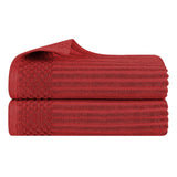 Soho Ribbed Cotton Absorbent 2 Piece Bath Sheet Towel Set