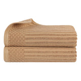 Soho Ribbed Cotton Absorbent 2 Piece Bath Sheet Towel Set