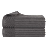 Soho Ribbed Cotton Absorbent 2 Piece Bath Sheet Towel Set